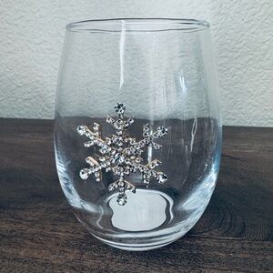 Crystal Snowflake Christmas Holiday Wine Glass